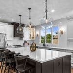 Luxury Kitchen - white with dark wood